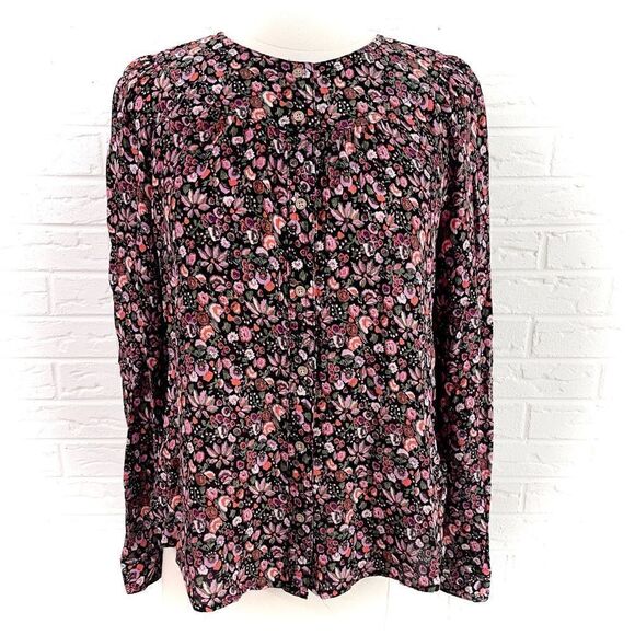 Anthropologie Maeve Orli Bibben Floral Button Blouse Size Small - Picture 2 of 7